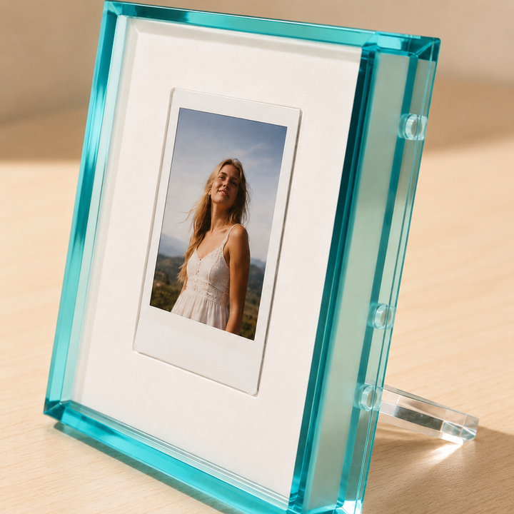 Paraiba Acrylic Instant Photo Frame — Blue