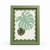 Scalloped-Mat Art Frame — Sage Green