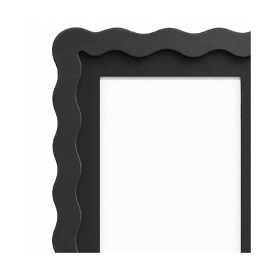 Scalloped-Mat Art Frame — Black