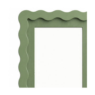 Wavy-Edge Photo Frame — Sage Green