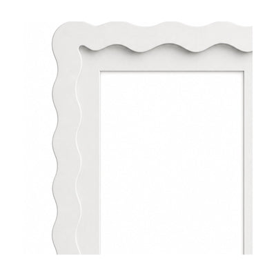 Wavy-Edge Photo Frame — White