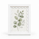 Scalloped-Mat Art Frame — White