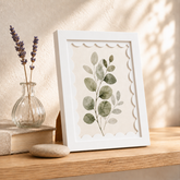 Scalloped-Mat Art Frame — White