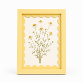 Scalloped-Mat Art Frame — Butter Yellow