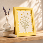 Scalloped-Mat Art Frame — Butter Yellow